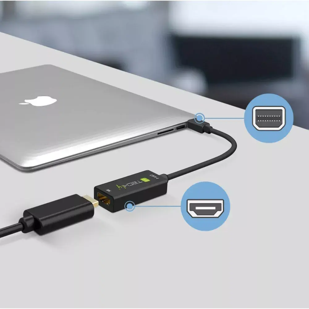 TECHLY Mini DisplayPort → HDMI MDP-HDMIF8K адаптер Photo 6