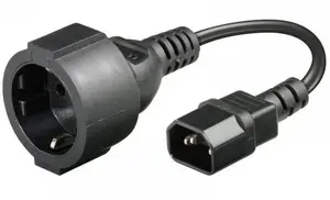 Адаптер питания MANHATTAN IEC320 C14, сетевой вход для оборудования с гнездом IEC320 C14
