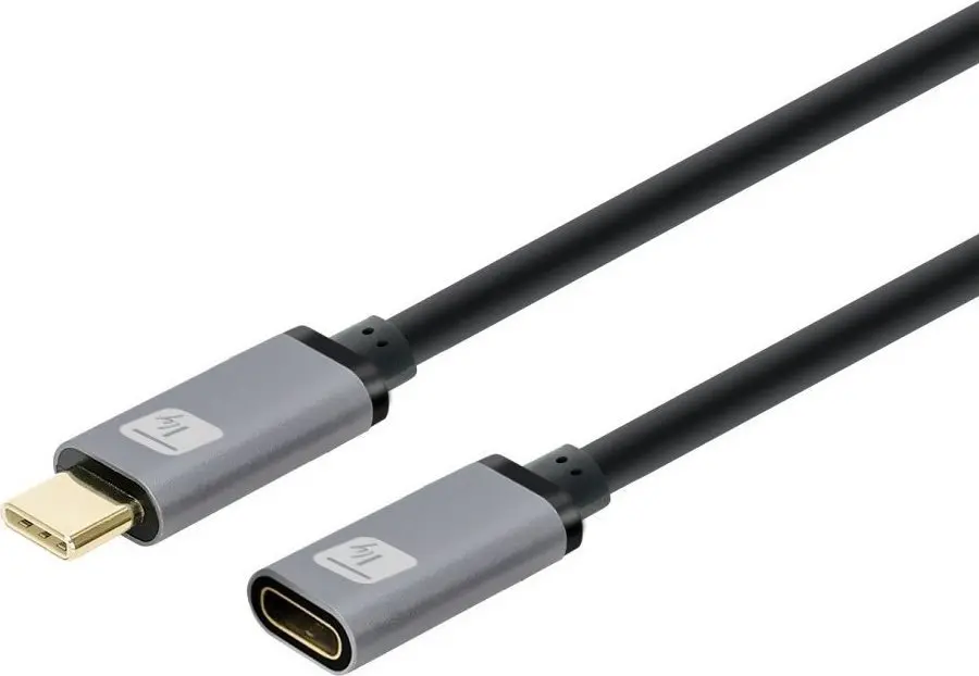 Techly USB 3.2 Gen 2 USB-C M/F Kabelis 1m Melns Photo 10