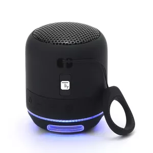 Портативная/party колонка TECHLY ICASBL94BK — 5 Вт RMS, диаметр динамика 5,2 см, Bluetooth, проводное, MicroSD, чёрная