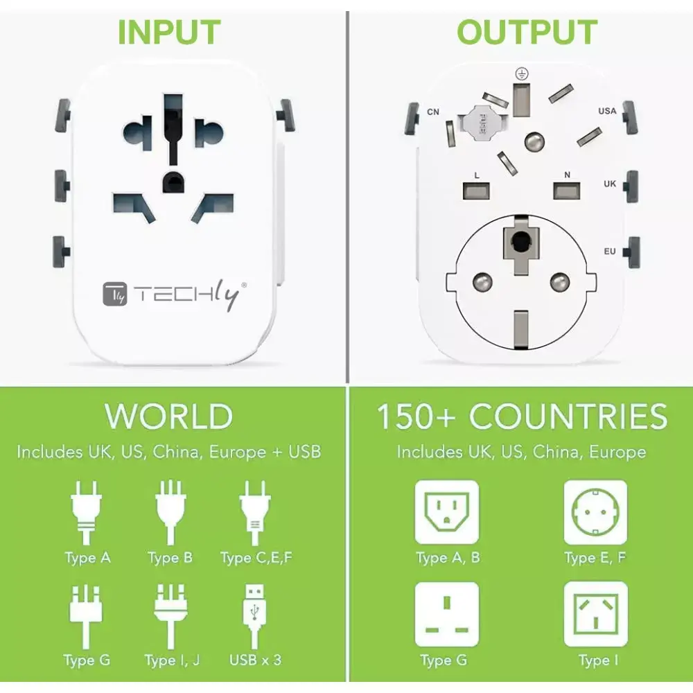 TECHLY I-TRAVEL-09TYWH mobile device charger Photo 3