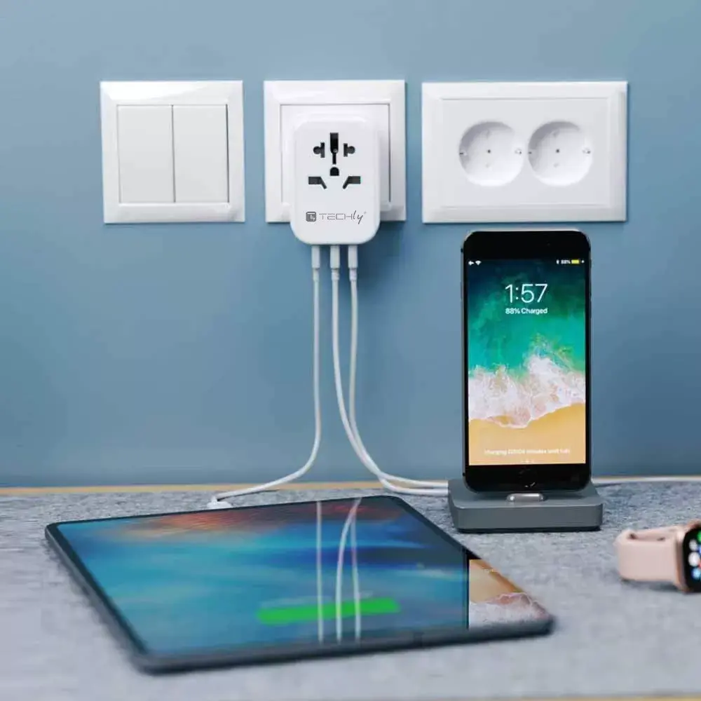 TECHLY I-TRAVEL-09TYWH mobile device charger Photo 7