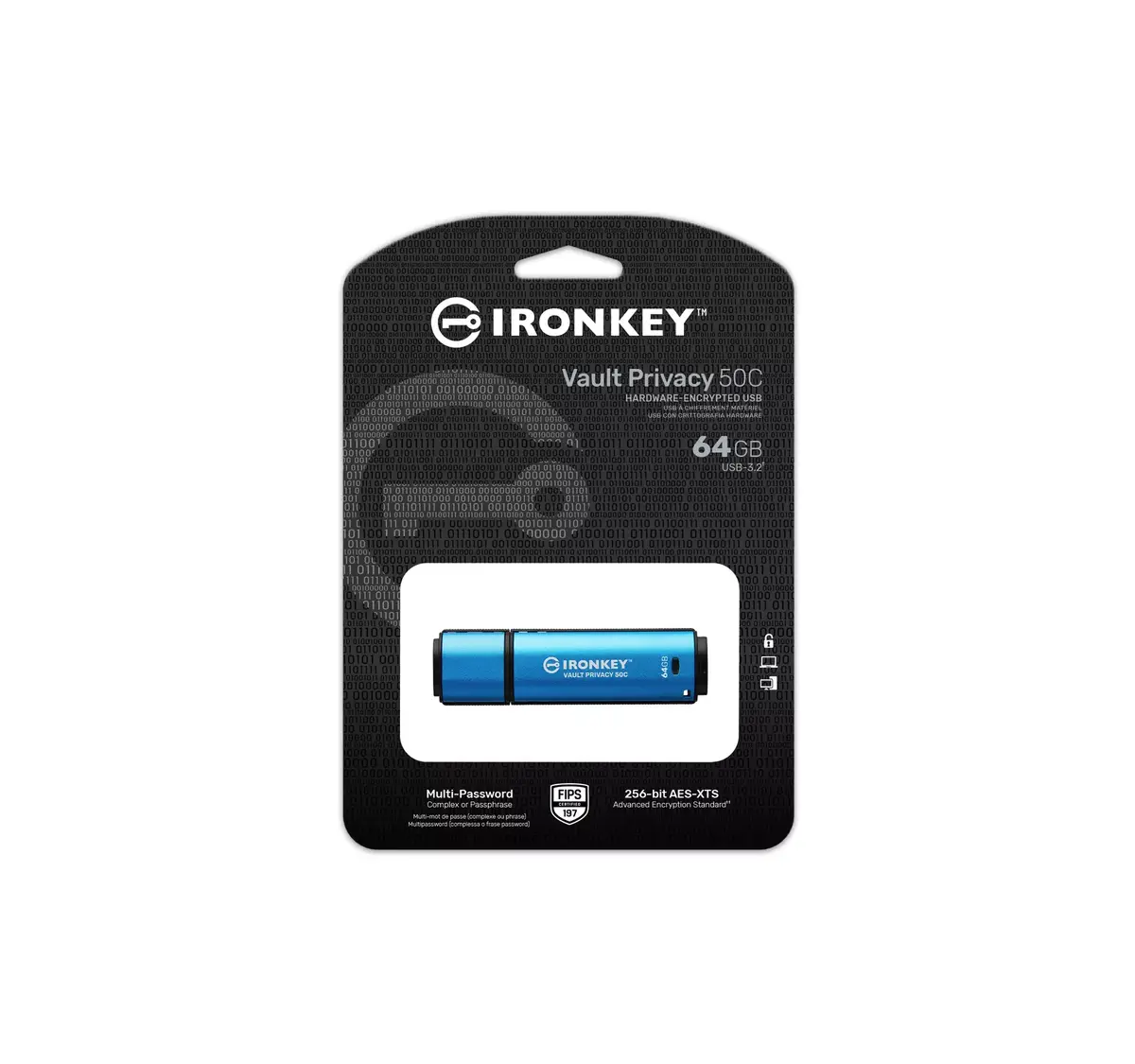 USB флеш-память Kingston 64GB IronKey Vault Privacy 50C Photo 6