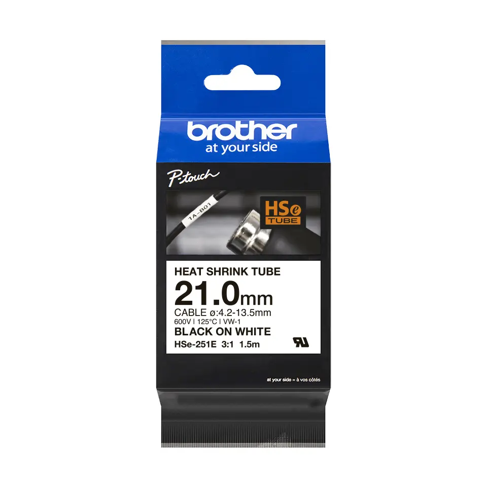 Brother HSE-251E Termosēžas caurule Marķēšanas lente