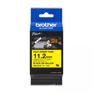 Printera lente Brother HSE-631E Melna 1.12 cm x 1.5 m