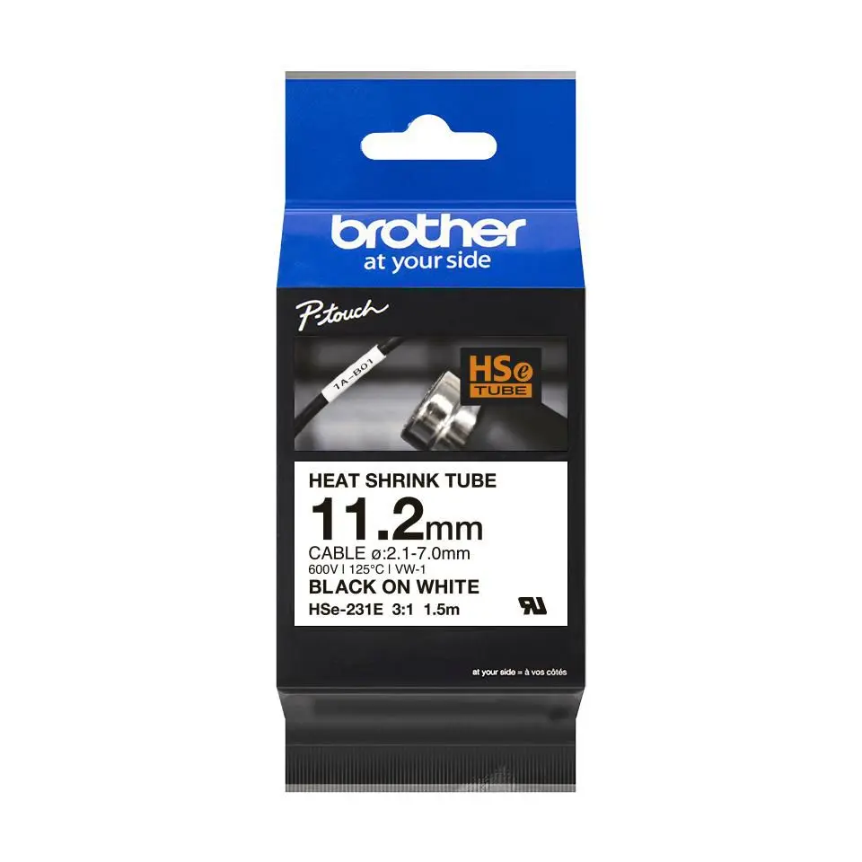 Brother HSE-231E termosēžas caurule etiķešu lente