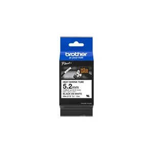 Printer Ribbon Brother HSE-211E Black 5.2mm x 1.5m