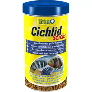 Сухой корм для рыб Tetra Cichlid Sticks 10 л – сбалансированный рацион для цихлид