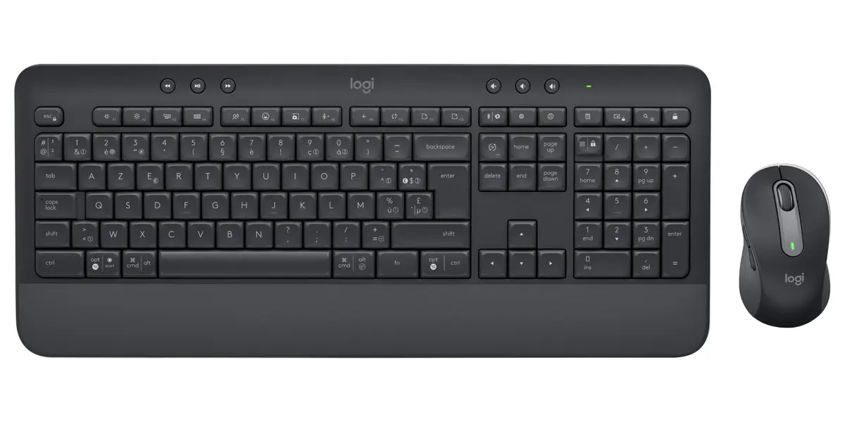 Bezvadu tastatūras un peles komplekts Logitech