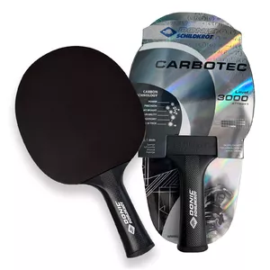 Galda tenisa rakete Donic CarboTec 3000 melna — atpūtas/skolas lietošanai, 1 gab.