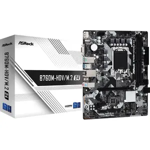 Motherboard ASRock B760M-HDV/M.2 D4 micro ATX, Intel B760, LGA 1700, DDR4, 2x DIMM, 64GB, M.2, SATA III