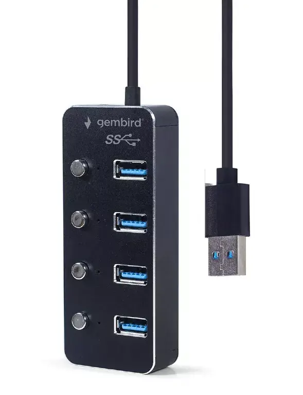 GEMBIRD USB-хаб UHB-U3P4P-01 — 4× USB 3.0 Photo 2