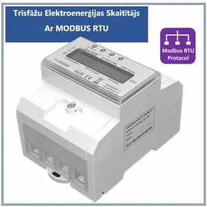 Three-phase electricity meter ProBase 3F-ESH-4ML MODBUS RTU — remote reading, DIN-mount