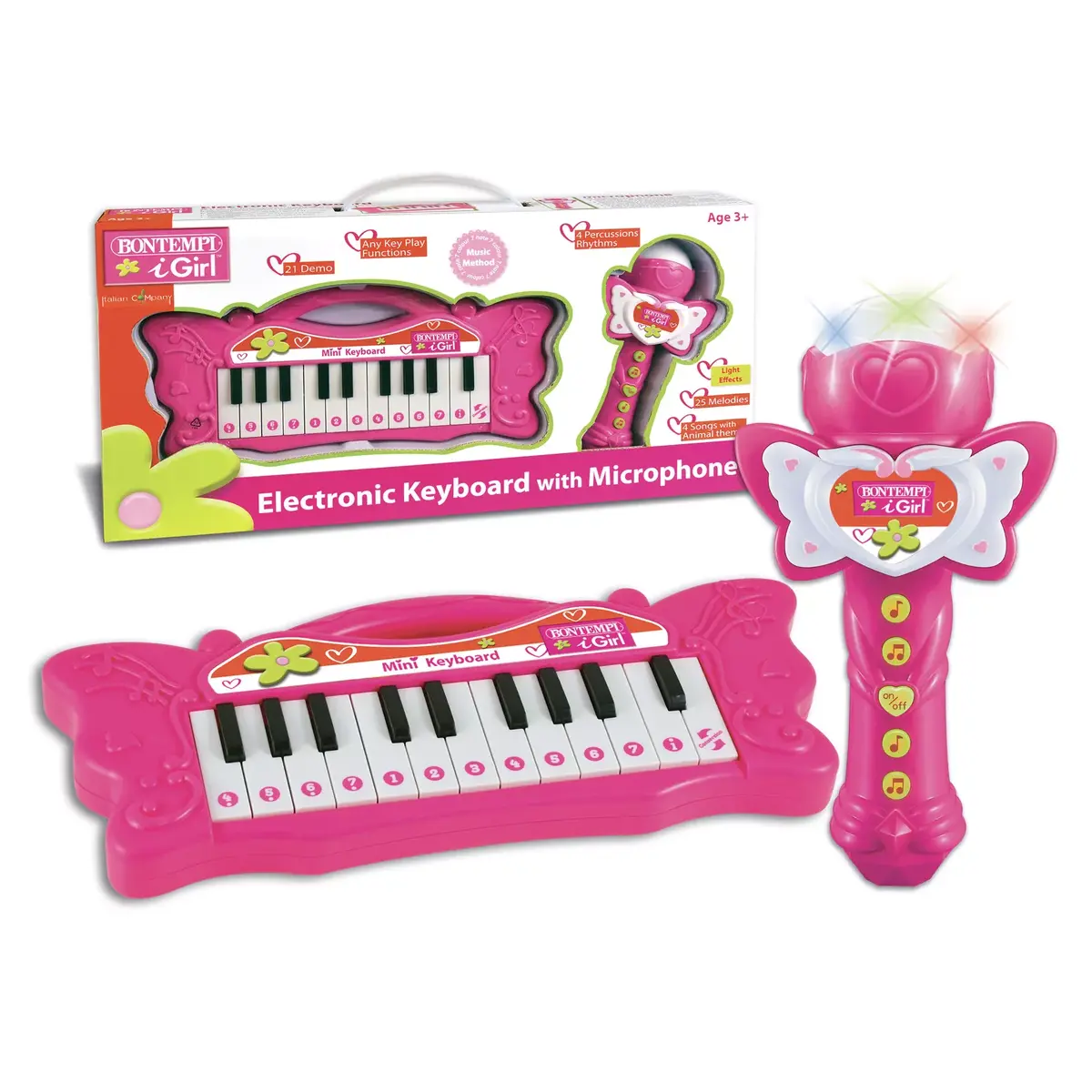 BonTempi mini sintezators ar mikrofonu Photo 3