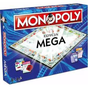Настольная игра Winning Moves Monopoly Mega — семейная игра купля-продажа недвижимости, классический формат