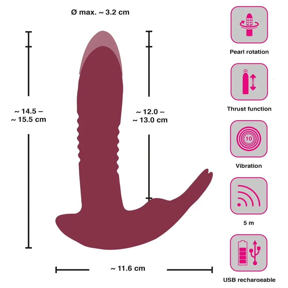 Javida RC hands-free silicone vibrator Photo 14