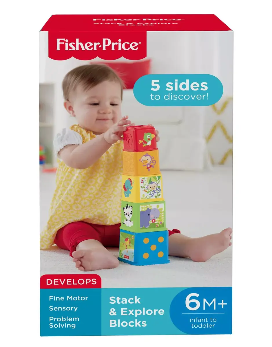 Fisher-Price Stack & Explore Blocks — 5-piece set Photo 6