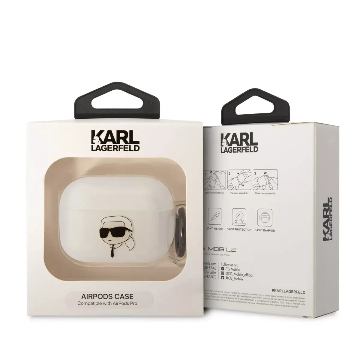 TPU vāciņš Karl Lagerfeld 3D Logo Karl Head priekš AirPods Pro Photo 2
