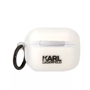 Aizsargvāciņš AirPods Pro Karl Lagerfeld KLAPHNCHTCT caurspīdīgs Ikonik Choupette