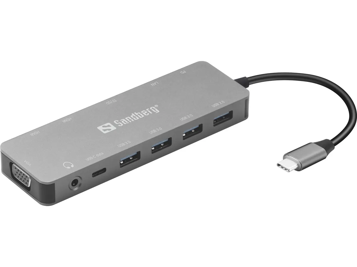 Sandberg USB-C 13-in-1 Travel Dock, USB
