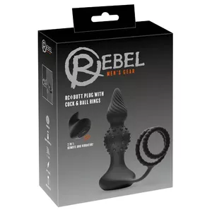 Rebel RC butt plug ar cock&b