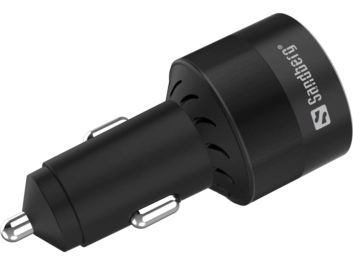 Автомобильное зарядное устройство Sandberg Car Charger 3in1 130W USB-C PD Photo 2