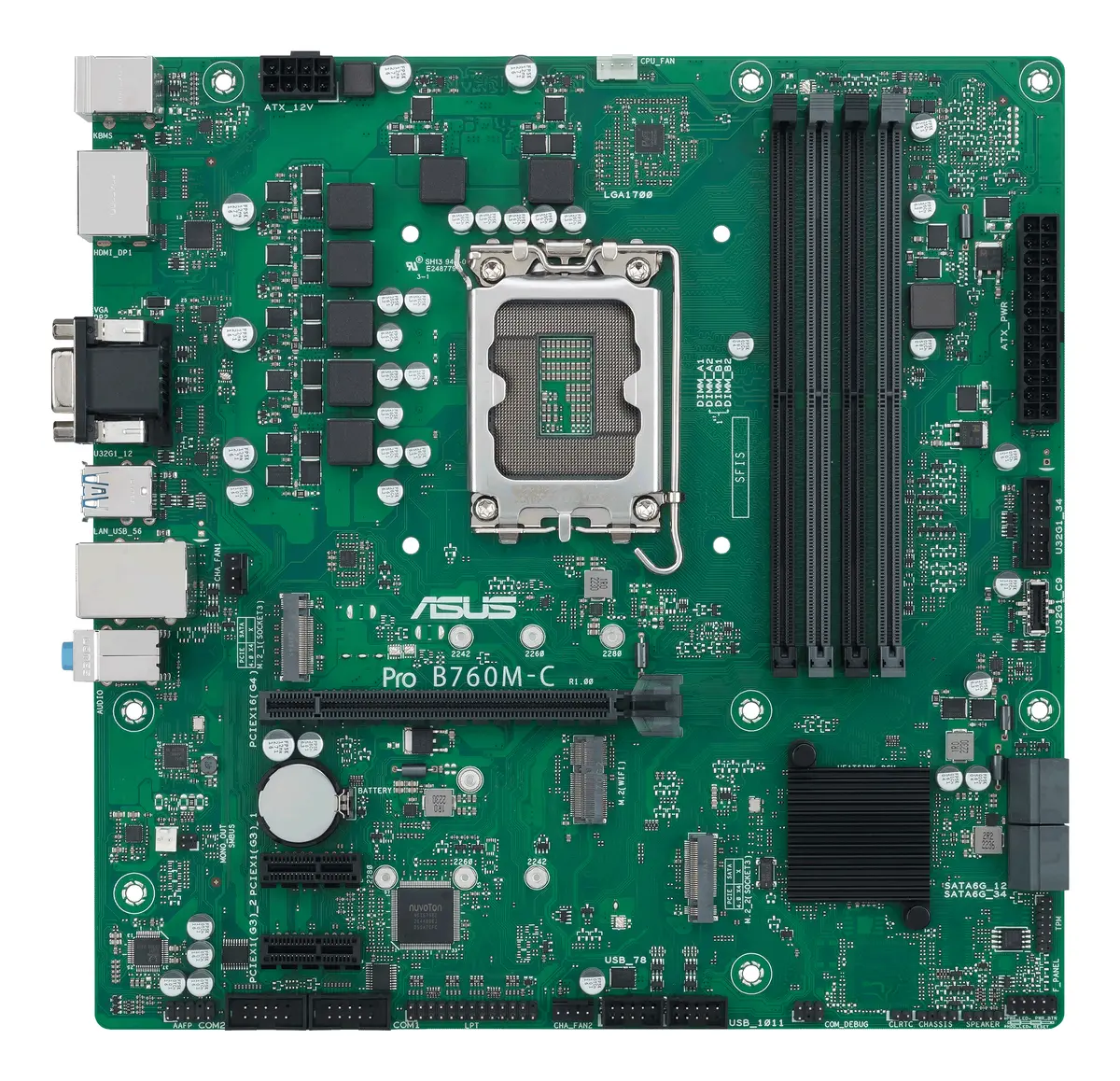 Micro ATX Mātesplate ASUS PRO B760M-C-CSM