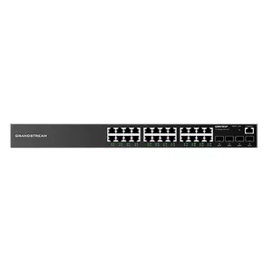 Grandstream Networks GWN7803P сетевой коммутатор Управляемый L2+ Gigabit Ethernet (10/100/1000) Питание по Ethernet (PoE) Черный