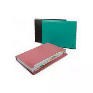 Document map FORPUS A4 12 compartments black – FORPUS A4 folder, 12 sections