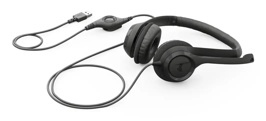 Logitech H390 Wired USB Headset Photo 2