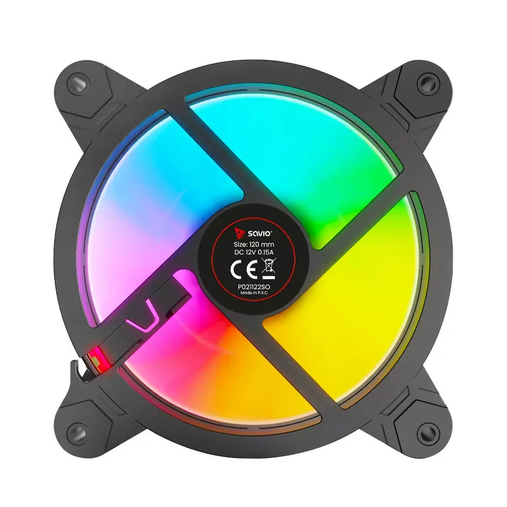 SAVIO FAN-01 120mm ARGB 4-pack with Controller Photo 7