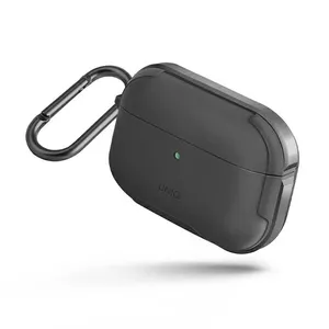 Aizsargvāciņš Uniq Valencia priekš AirPods Pro — gunmetal gray, antimikrobiāls pārklājums