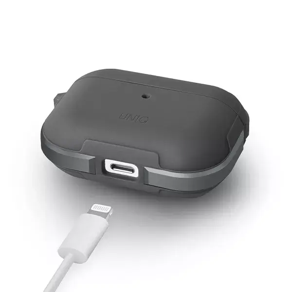 Чехол Uniq Valencia для AirPods Pro — gunmetal gray Photo 2