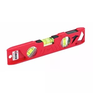 Carpenter's level Cimco 211528 0.25 m Red Width 250 mm Depth 45 mm Height 19 mm