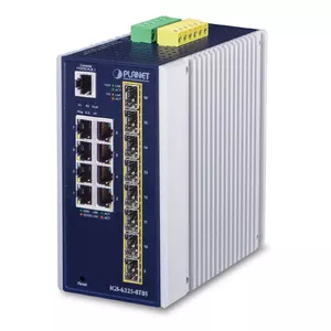 Управляемый коммутатор PLANET IP30 Industrial L3 8-портовый Gigabit Ethernet