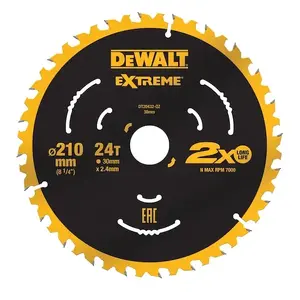 Циркулярный пильный диск DeWALT DT20432-QZ 21 см с напылением из вольфрамового карбида
