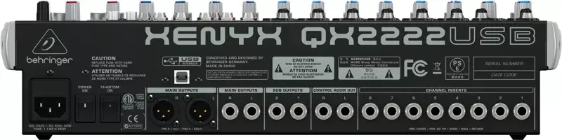 Audio Mixer Behringer QX2222USB Photo 2