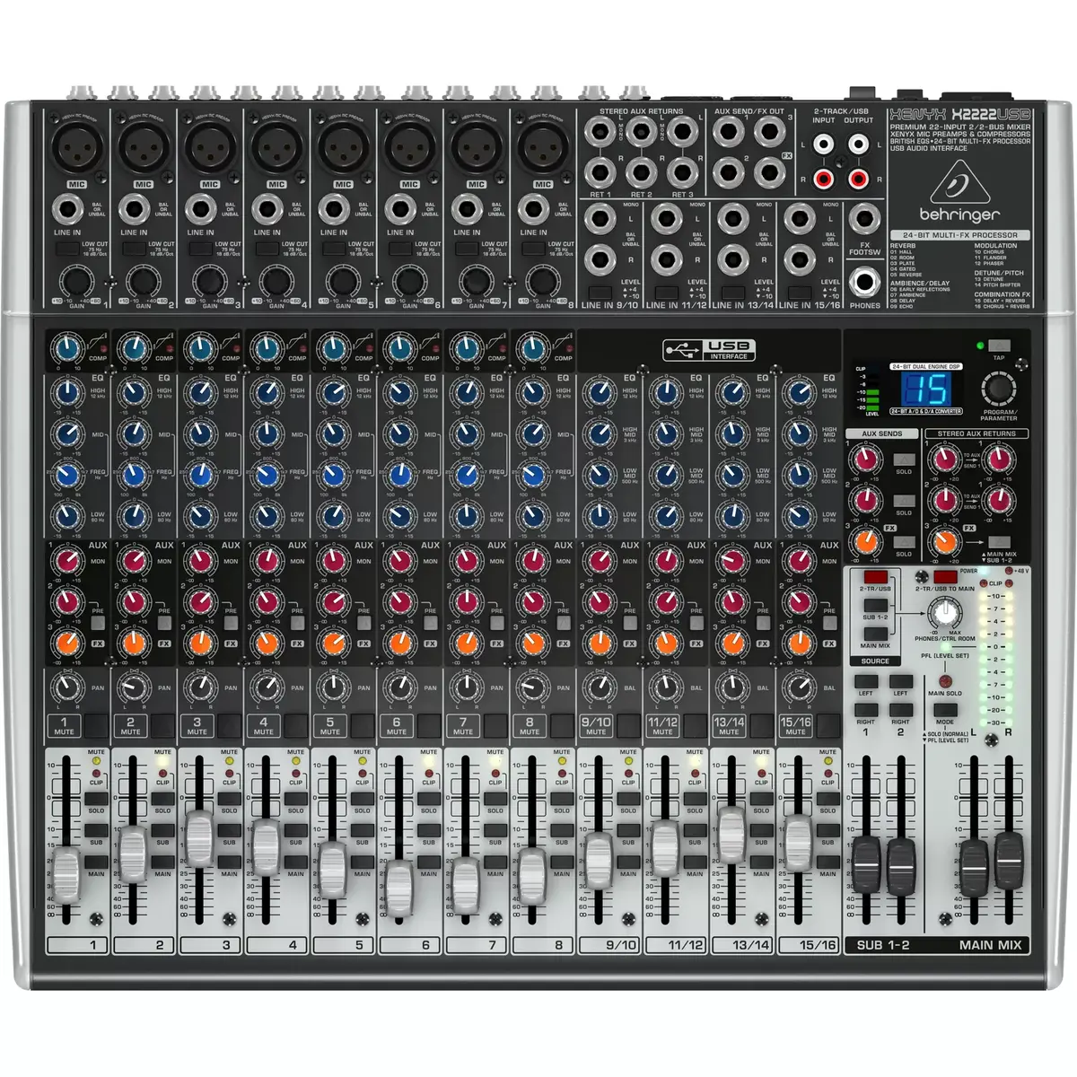 Mixer Behringer XENYX X2222USB Photo 4