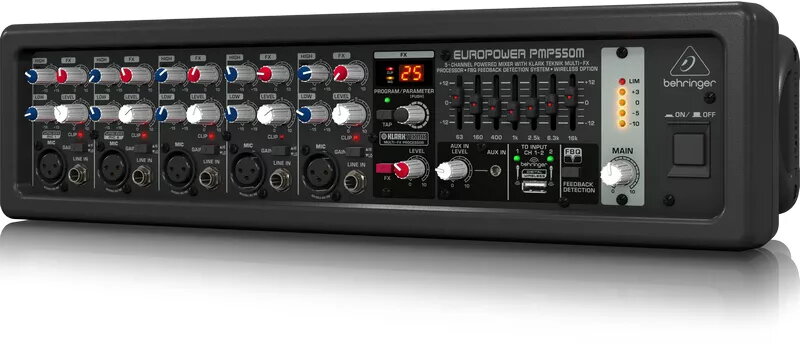 Behringer PMP550M audio mikseris 5 kanāli