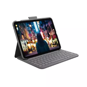 Logitech Slim Folio Keyboard Case for iPad 10th Gen, Bluetooth, Italian QWERTY, Grey
