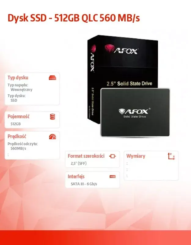 AFOX SD250-512GQN 2.5" SATA SSD 512 ГБ Photo 2