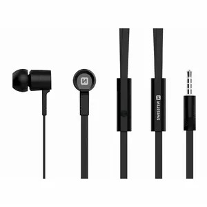 Swissten Earbuds Rainbow YS-D2 Stereo Austiņas ar Mikrofonu 3,5mm / 1.2m Melnas