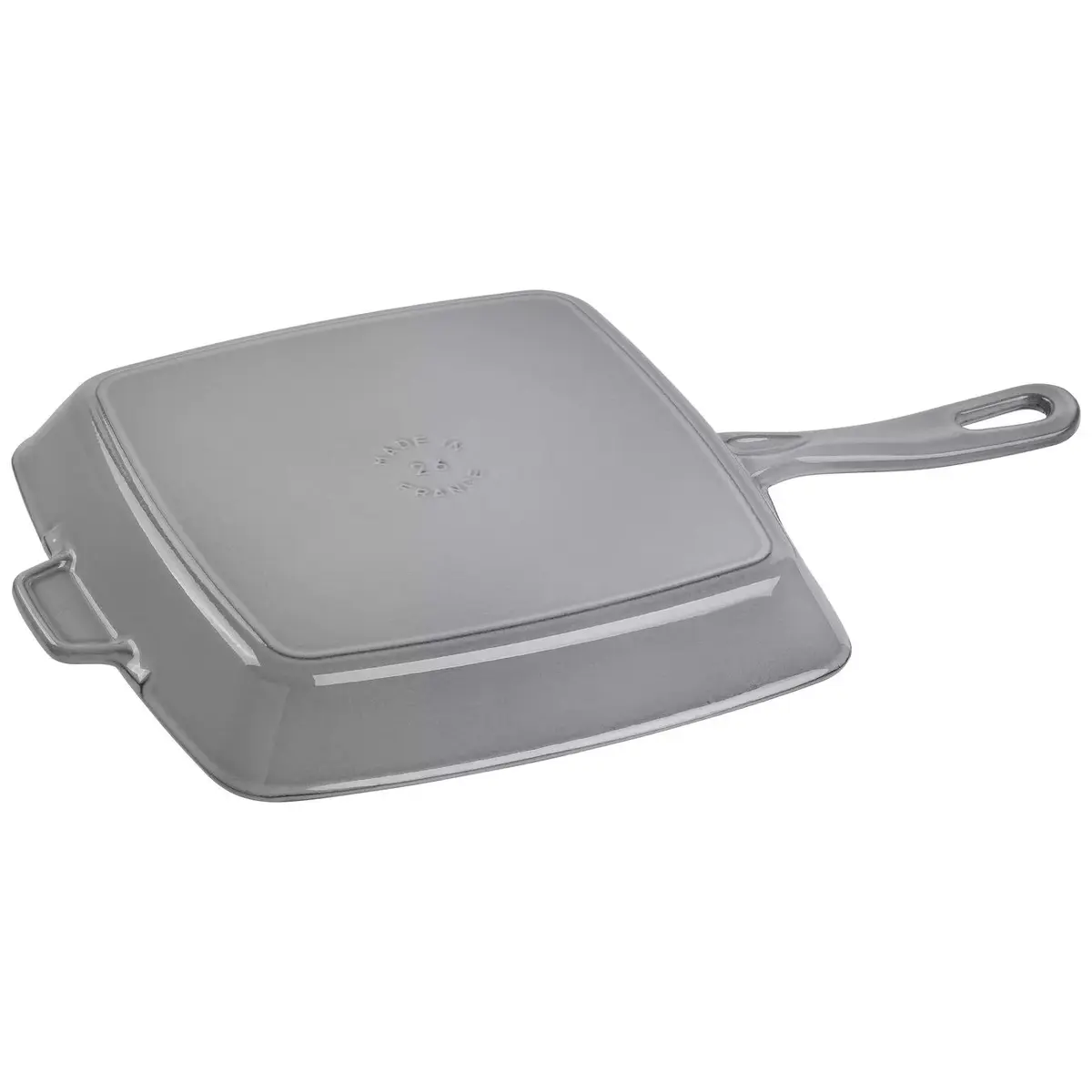 Staub Square Grill Pan 26 cm - Graphite Grey Photo 2
