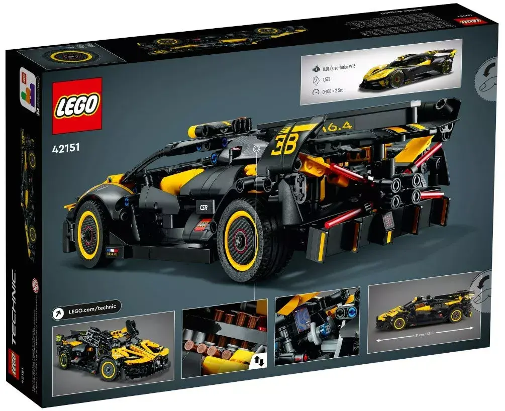 LEGO Technic 42151 Bugatti 3‑1 komplekts Photo 15