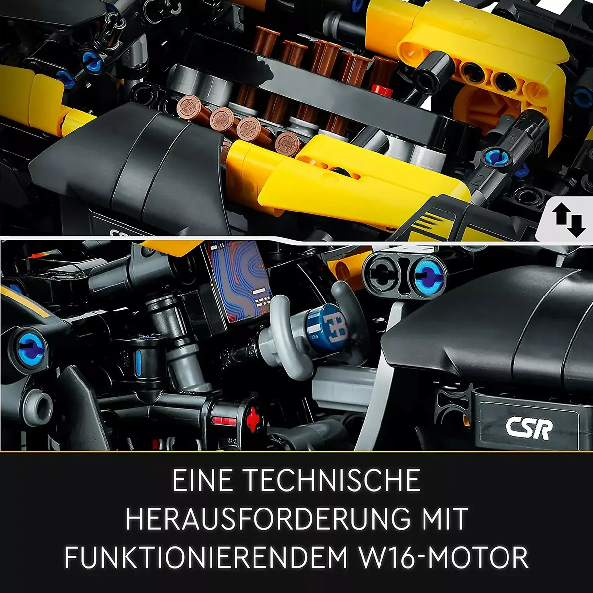 LEGO Technic 42151 Bugatti 3‑1 komplekts Photo 24