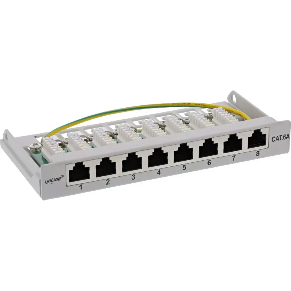 InLine Patch panel Cat.6A 0.5U 8-port Photo 3