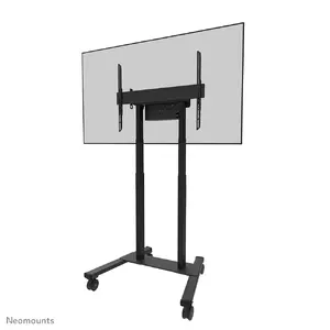 Neomounts FL55-875BL1 Motorised TV Trolley for 55-100 Inch Screens Fixed Floor Stand Steel Black