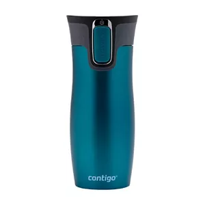 Ceļojumu krūze Contigo West Loop 470 ml, tirkīza, nerūsējošā tērauda