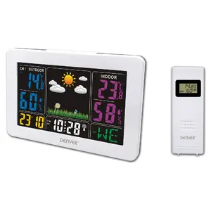 Digital Weather Station Denver WS-540WHITE Indoor Outdoor Thermometer Hygrometer