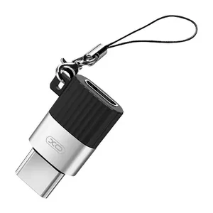 Adapteris XO NB149 no micro USB uz USB-C (melns) – NB149, pasīvs pārveidotājs uzlādei un datiem